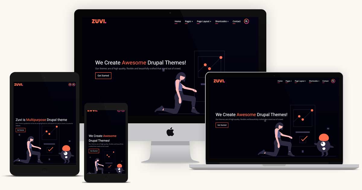 zuvi drupal theme